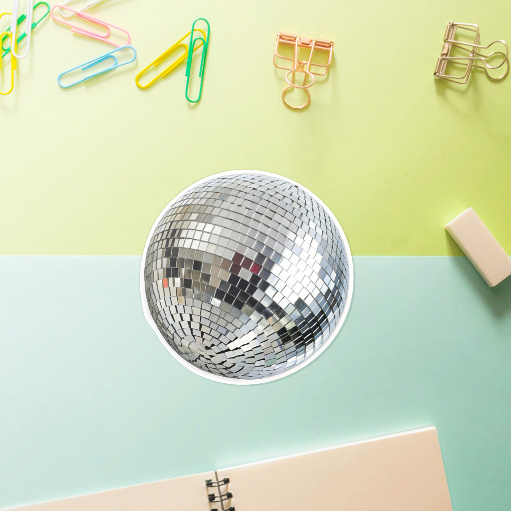 Disco Ball Sticker - Cute, Waterproof Vinyl Sticker for Laptops, Water Bottles, and Journals