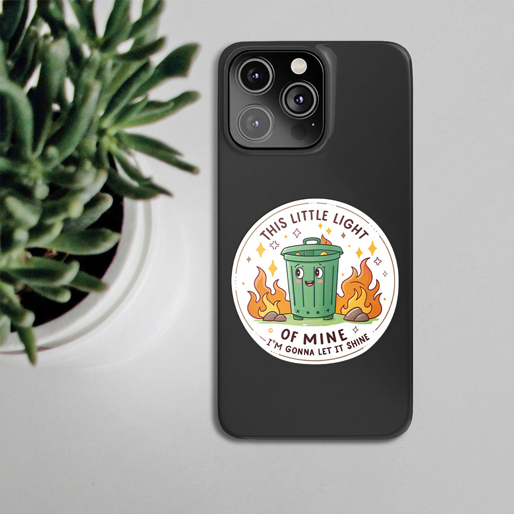 Dumpster Fire Sticker - Funny, Sarcastic Vinyl Decal for Laptops, Cars, and Water Bottles
