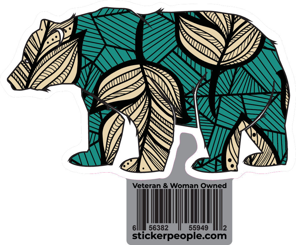 Wood Cut Feather Bear