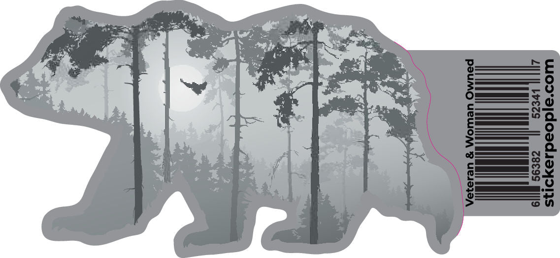 Gray Double Exposure Bear
