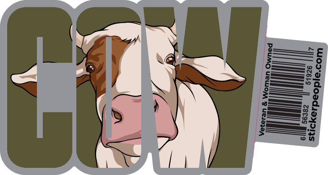 Cute Cow Double Exposure