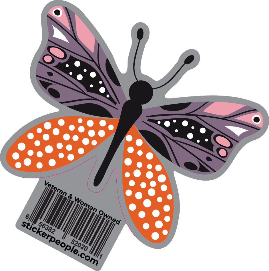 Purple and Orange Butterfly
