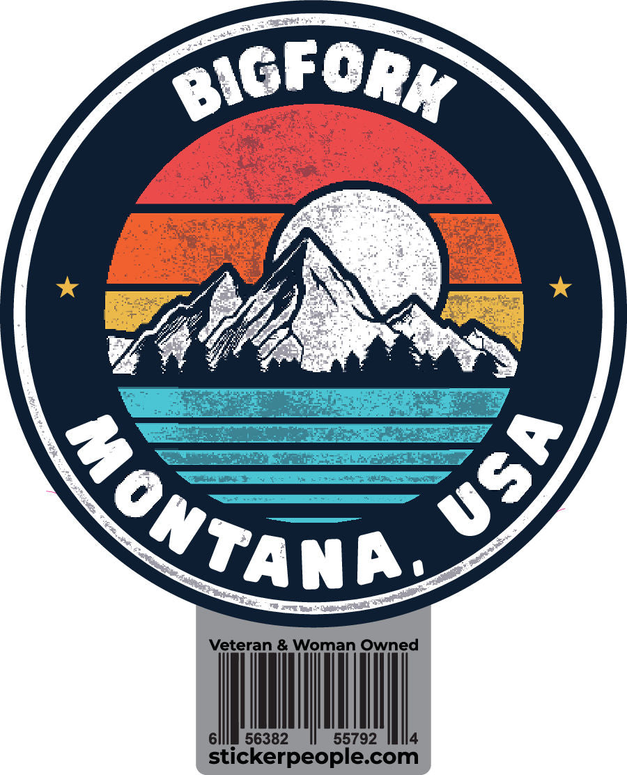 Bigfork Round Sunset Mountain
