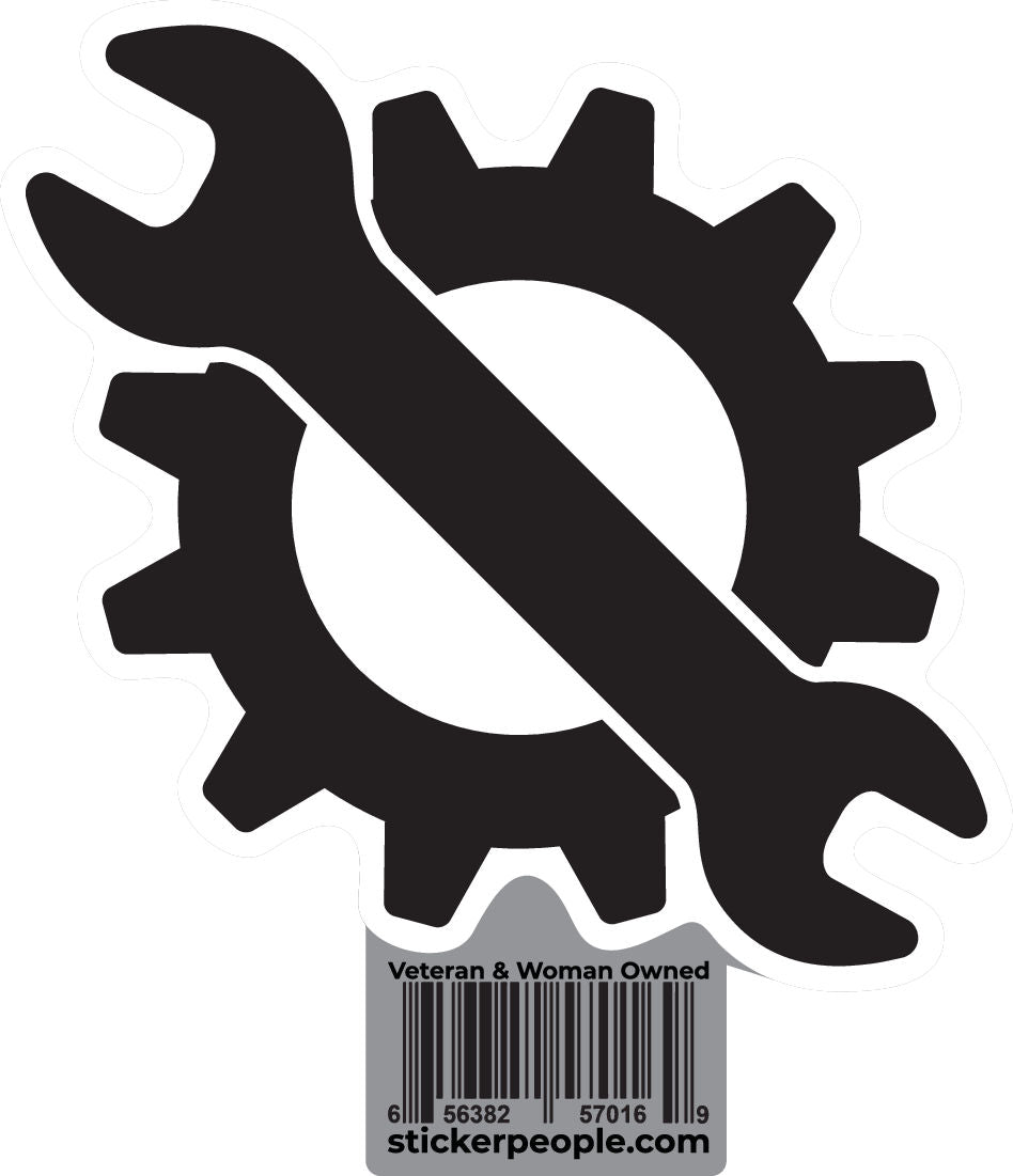 gear wrench icon and | Gearwrench Sticker Color:Venom Green Samsung Gear VR App Fat Tire Electric Bike