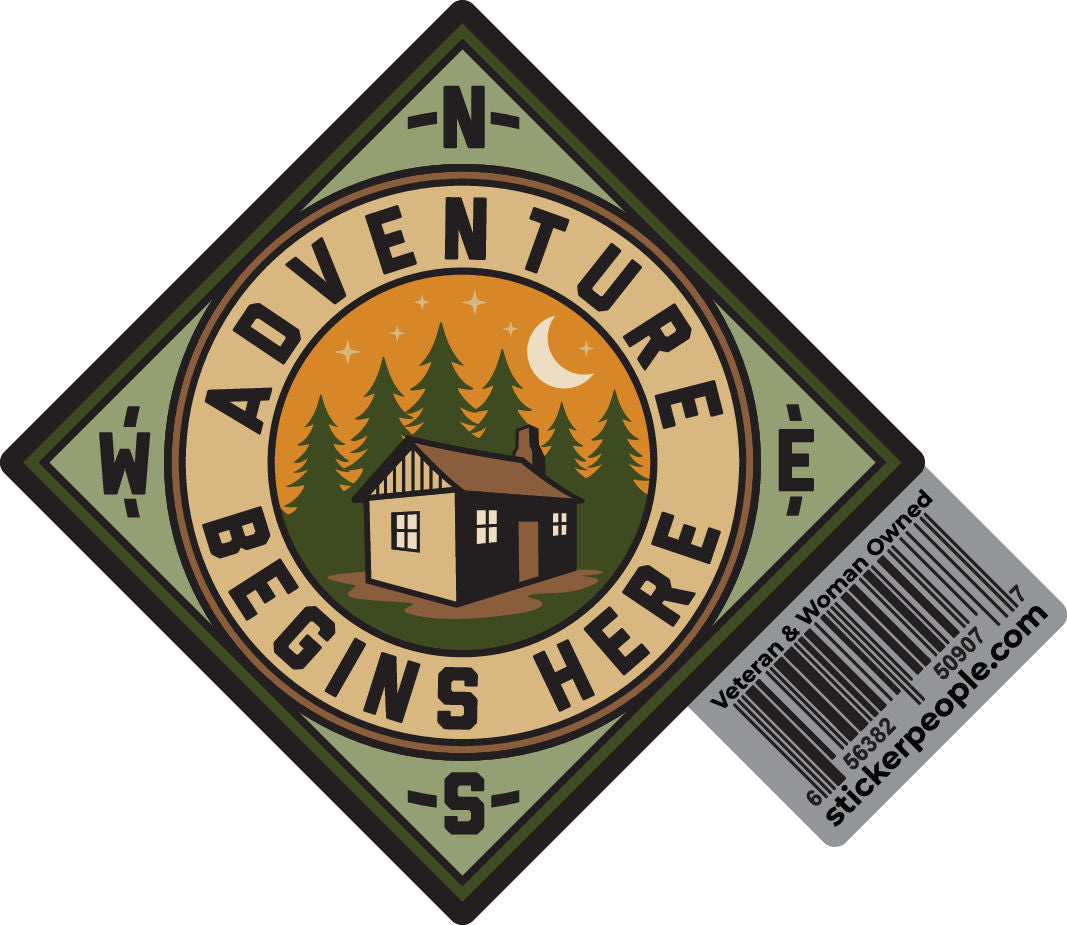 Adventure Begins Here Badge