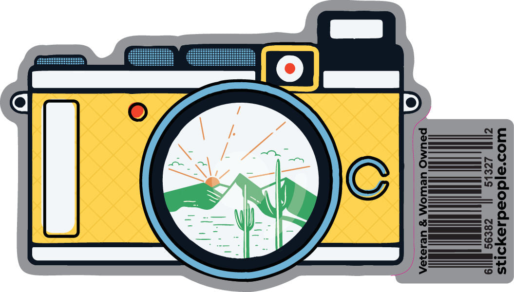 Camera with Desert in Lens
