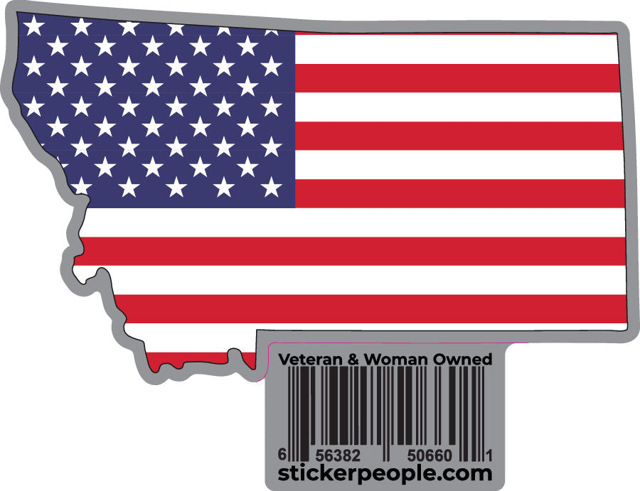 Montana American Flag