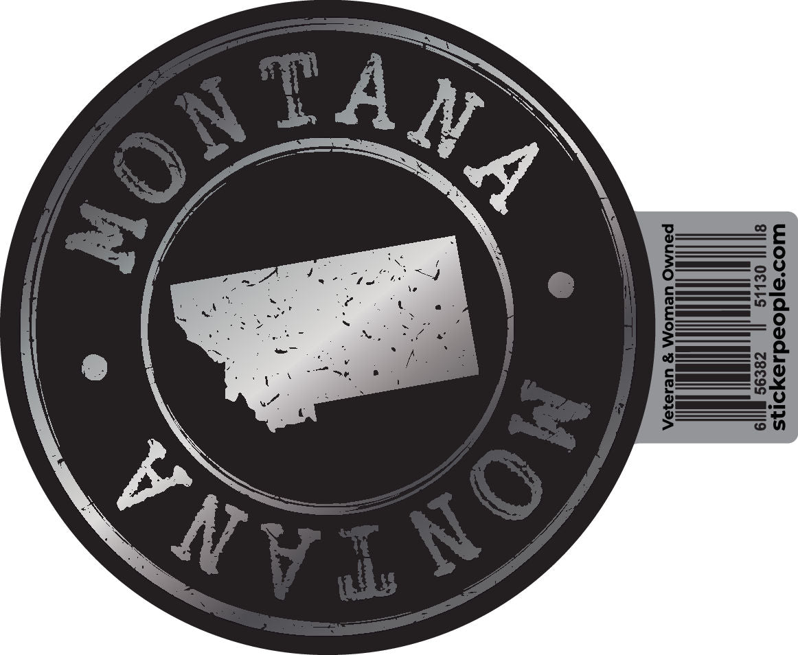 Montana Round Stamp Silver