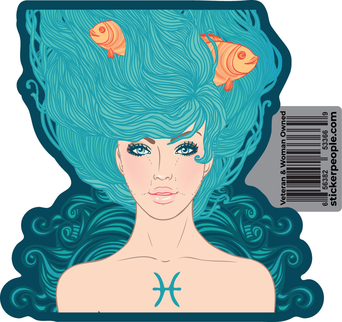 Pisces Blue Hair Lady