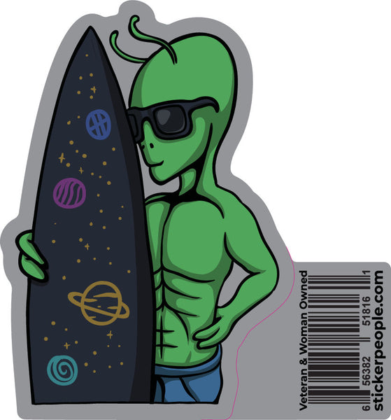 Alien with Surfboard