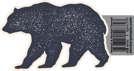 Grungy Bear Silhouette