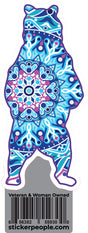 Standing Bear Mandala Blue and Purple