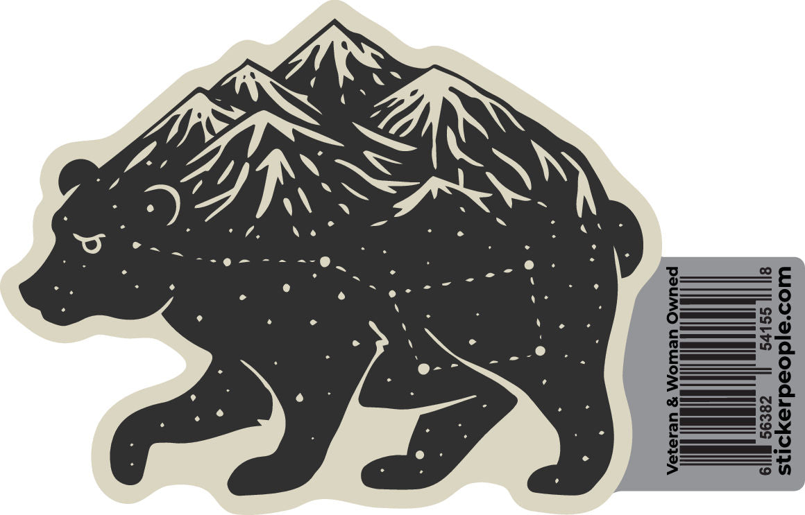 Bear Silhouette Constellation