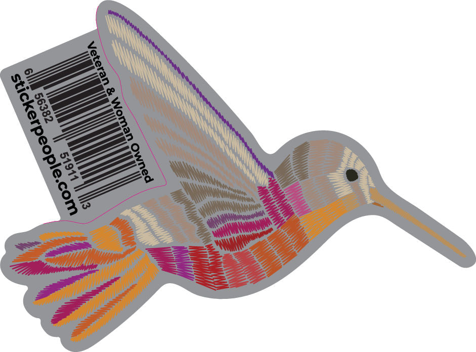 Orange Stitch Hummingbird