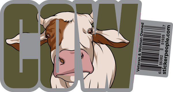 Cute Cow Double Exposure