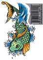Koi Fish Green