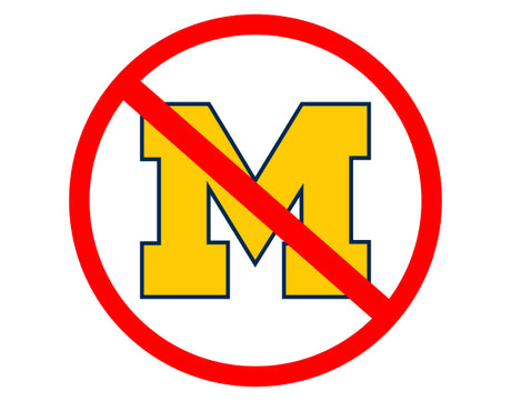 Anti-Michigan Red Circle