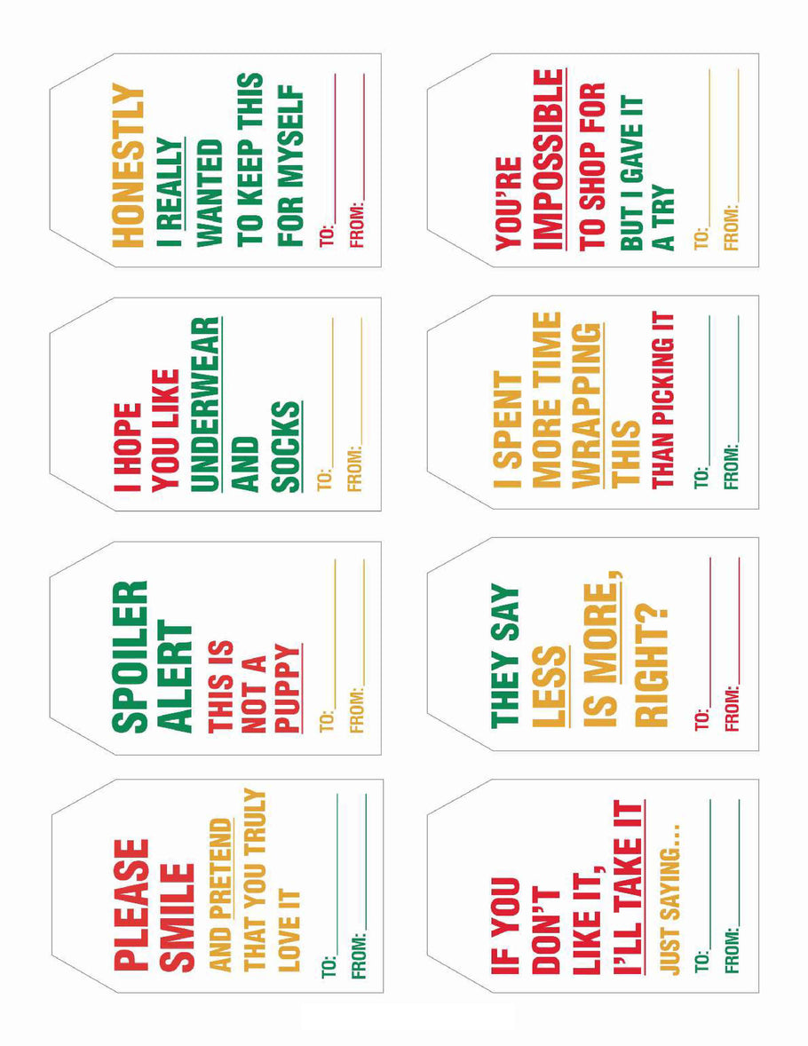 Funny Christmas Gift Tags-02 Sticker | Sticker People