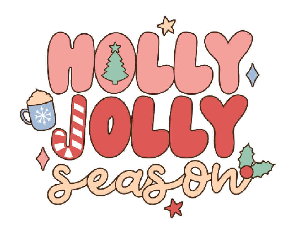 Buy Holly Jolly Season Sticker | Sticker People