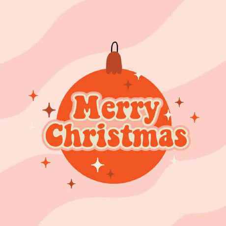 Merry Christmas Ornament Square