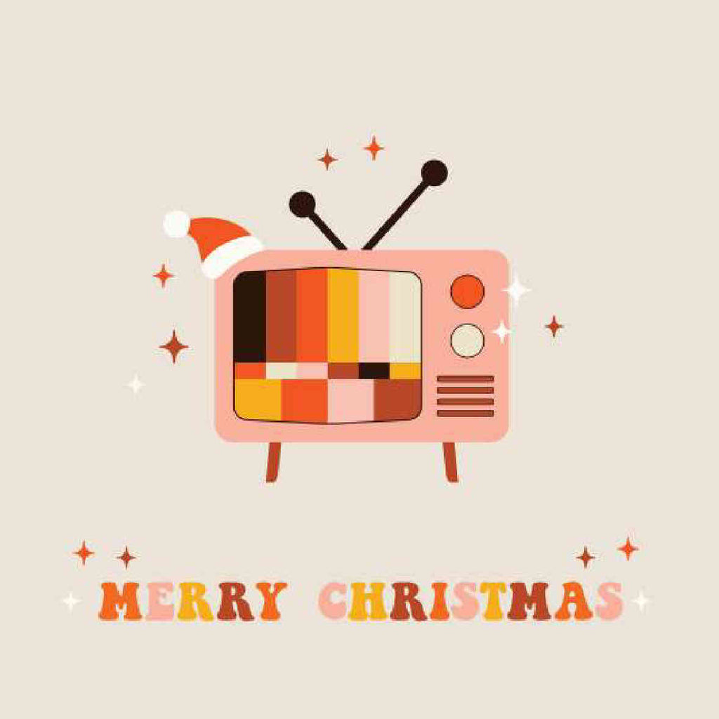 Merry Christmas Retro TV