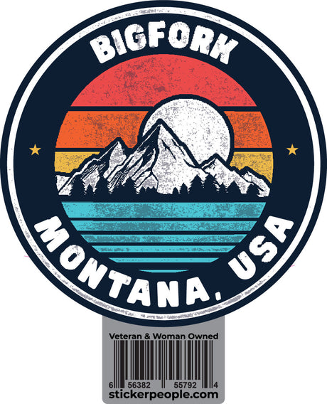 Bigfork Round Sunset Mountain