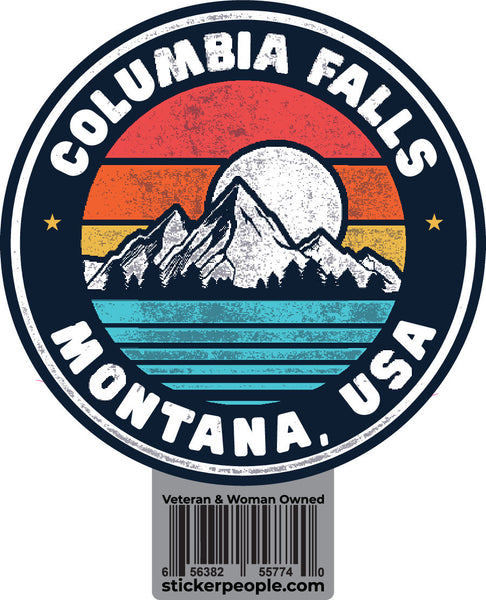 Columbia Falls Montana Round Sunset