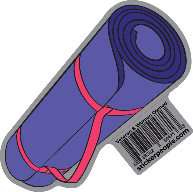 Yoga mat Sticker | Folding Mat Sticker | Sticker People