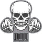 Skull with Barbell
