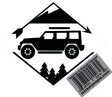 Jeep Black and White Diamond