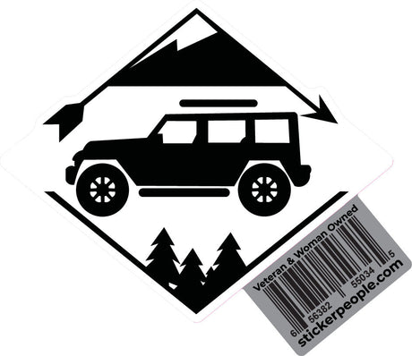 Jeep Black and White Diamond