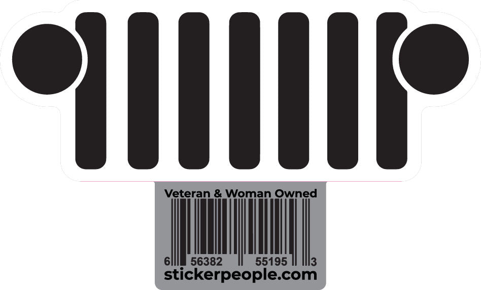Jeep Grill jeep grill stickers jeep sticker ideas Sticker People
