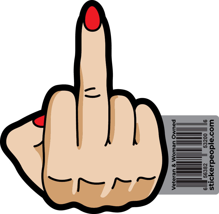 Flip Off Painted Nails