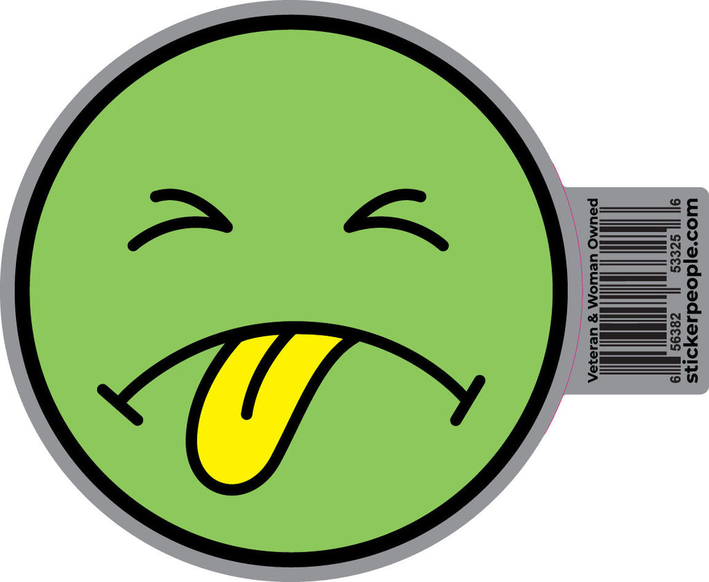 Smiley Face Mr. Yuk, Smiley with Toungue, Sticker People