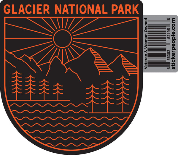 Glacier National Park Orange Mountains 2