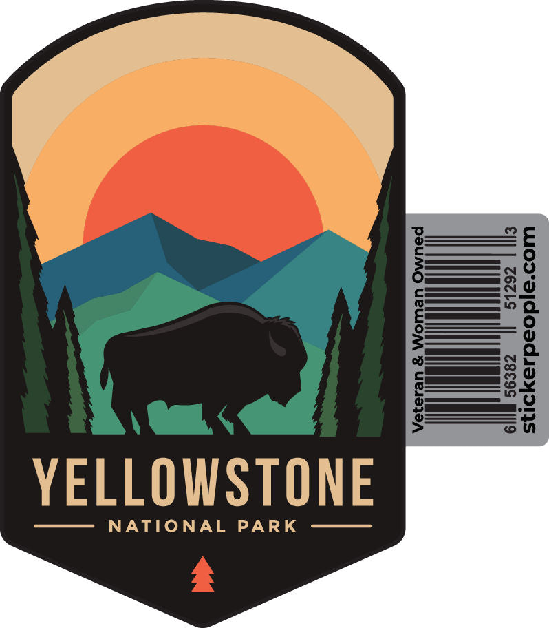 Bison Badge Yellowstone National Park
