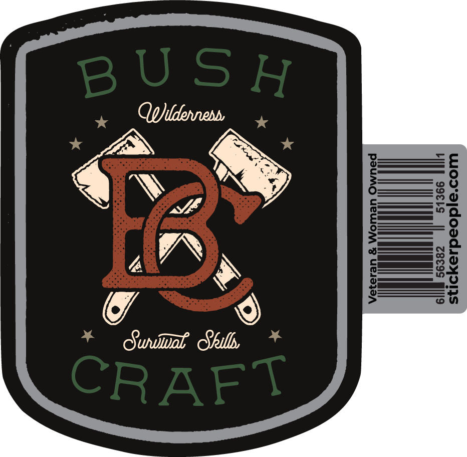 Bushcraft Axes Sticker | Craft Sticker | Sticker People | Sticker People