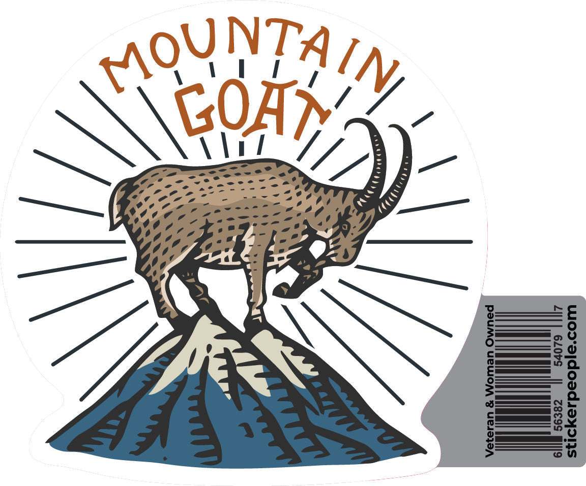 Mountain Goat | Goat Head Stickers | Sticker People