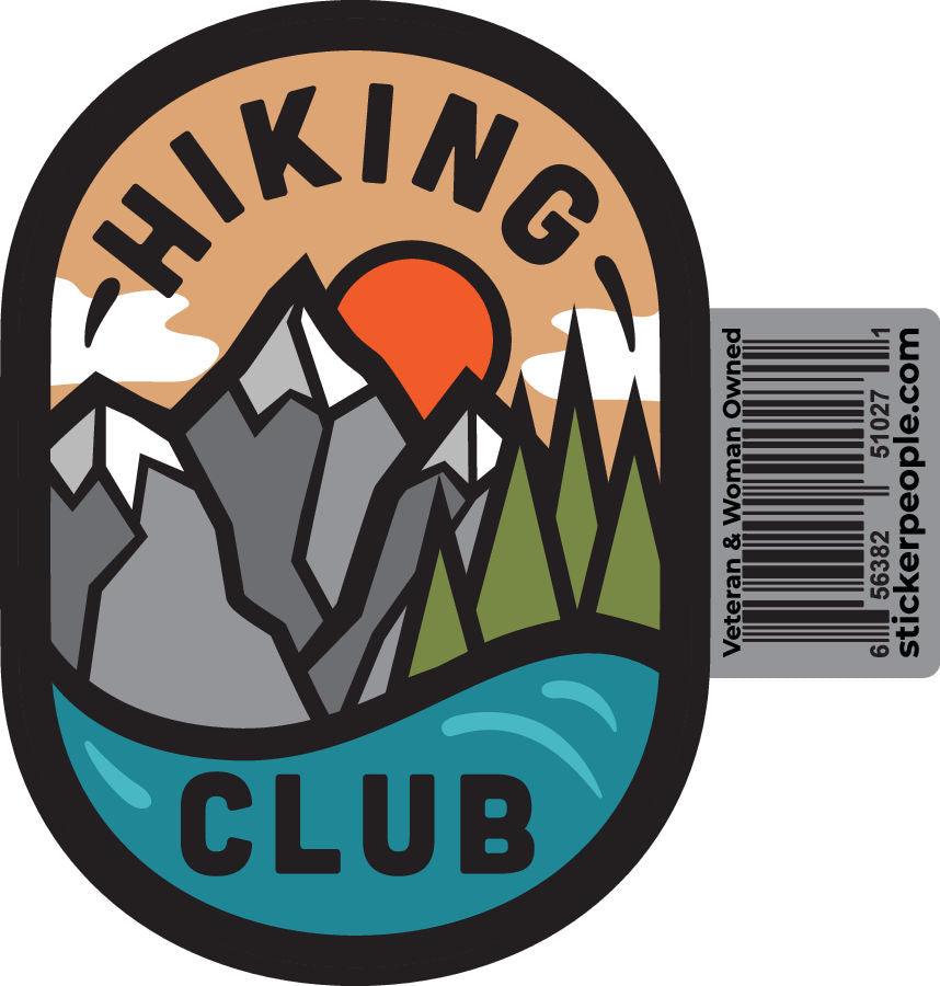 Hiking Club Oval Badge