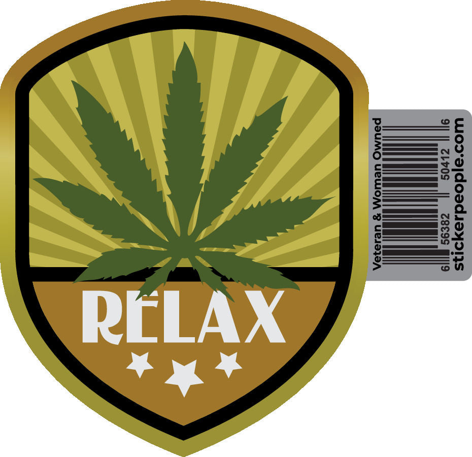 Weed Relax Badge