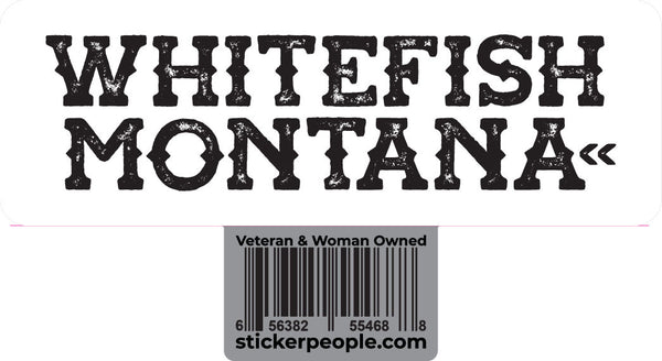 Whitefish, Montana Spurred Font