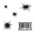 Bullet Hole Sheet X4