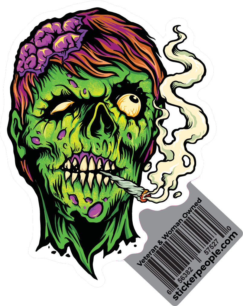 Zombie Smoking a Doobie