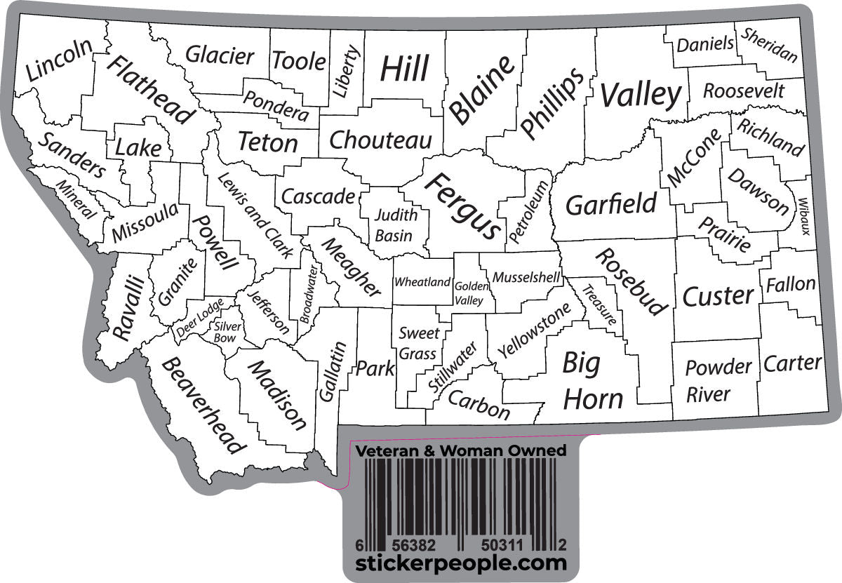 Montana County Map