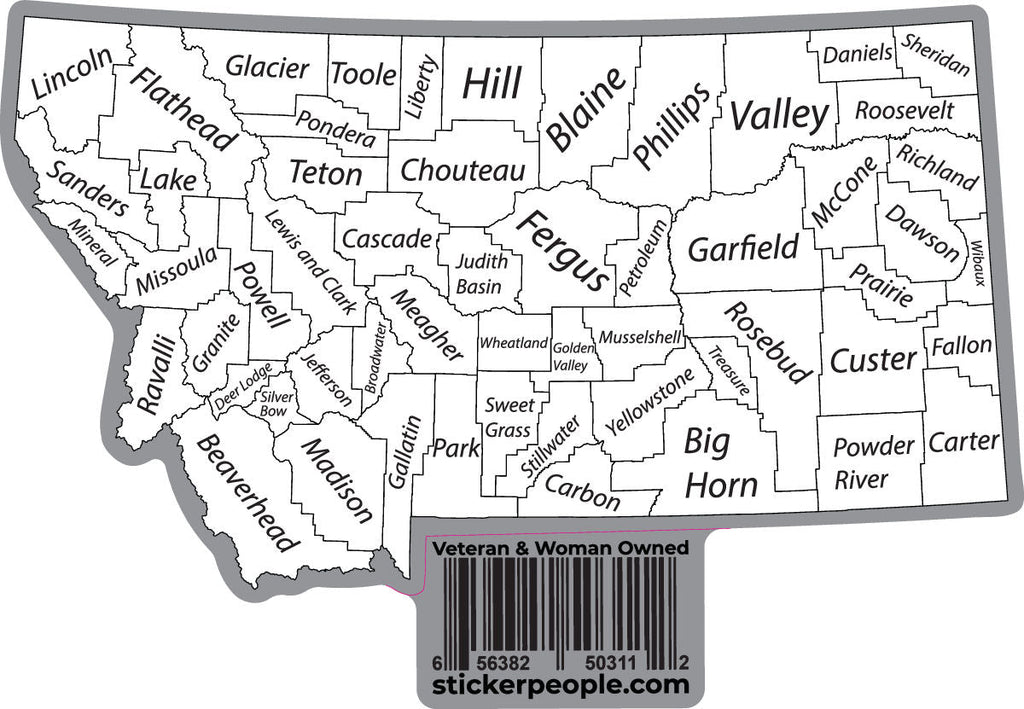 Montana County Map