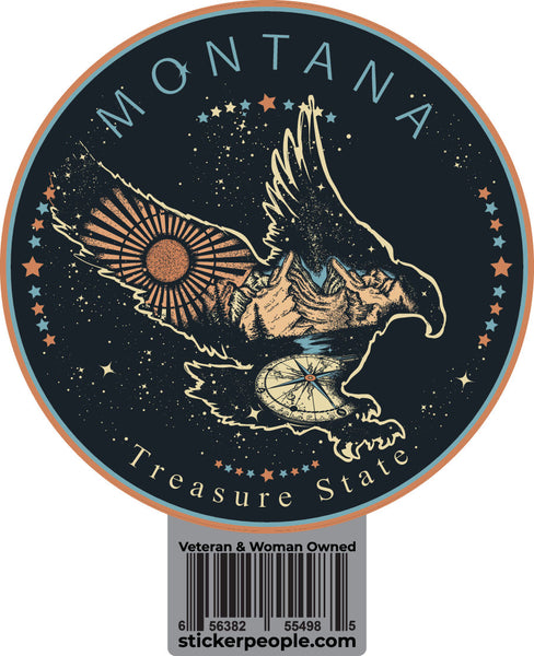 Montana State Seal with Eagle