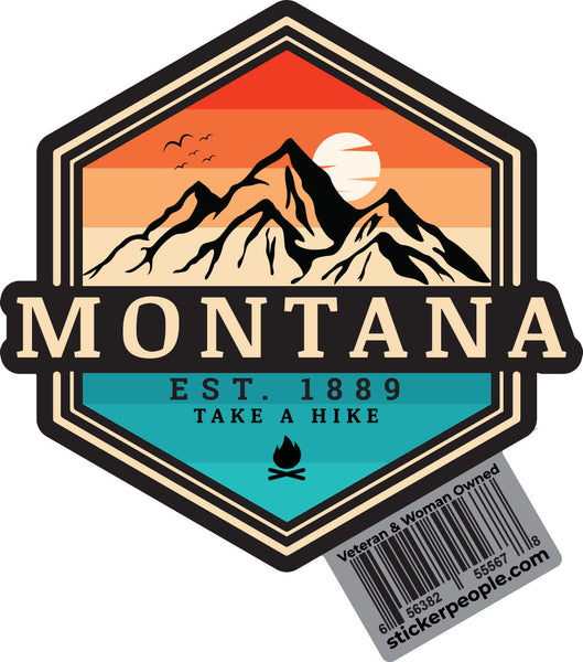 Montana Take A Hike Badge