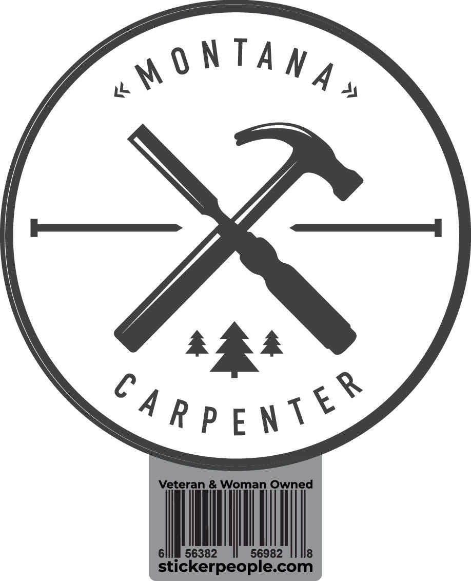 Montana Carpenter Sticker | Sticker People