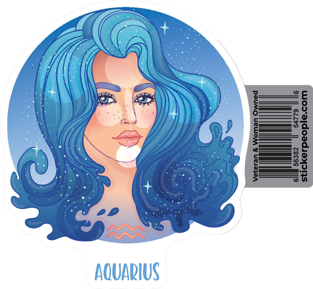 Aquarius Blue Hair Lady