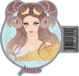 Aries Zodiac Horned Lady